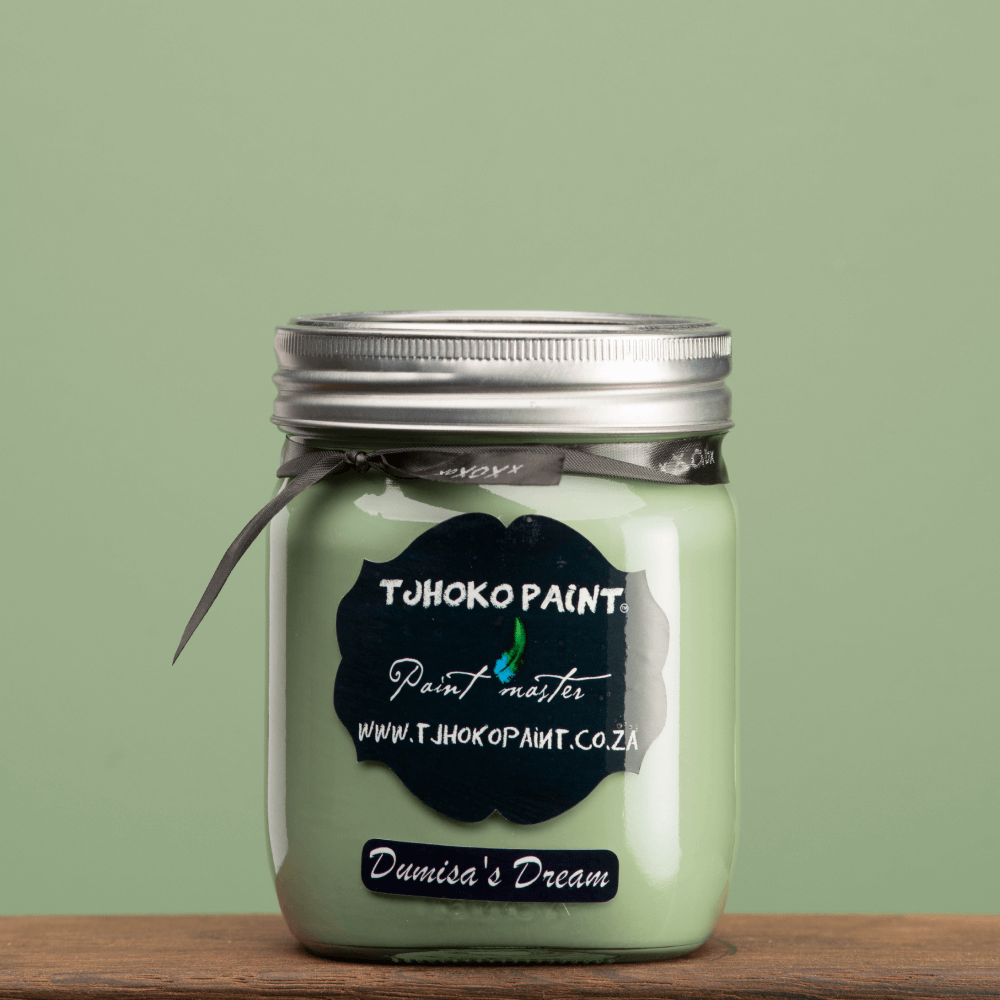 Deckende Möbelfarbe für modernes Upcycling
Kalkfarbe Tjhoko Paint Dumisa's Dream