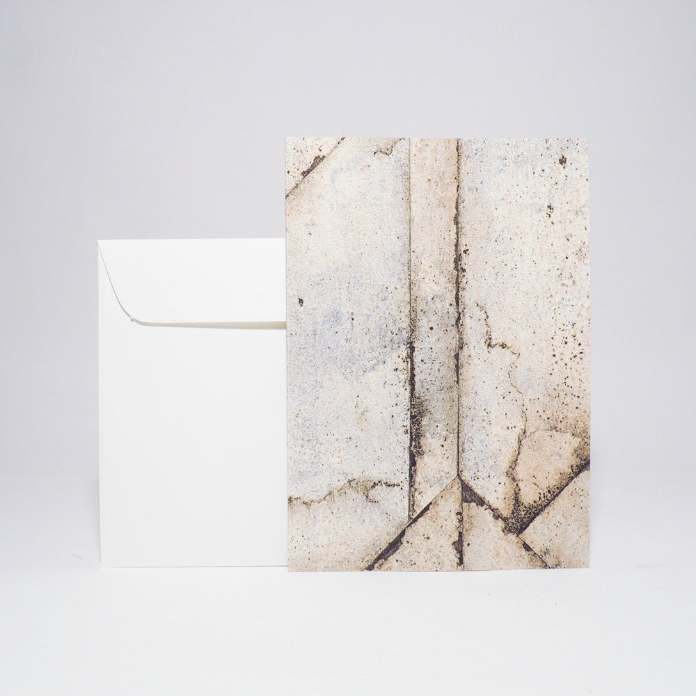 Grusskarte A5 mit Kuvert und Einlageblatt von Atelier 1818, Design Beton