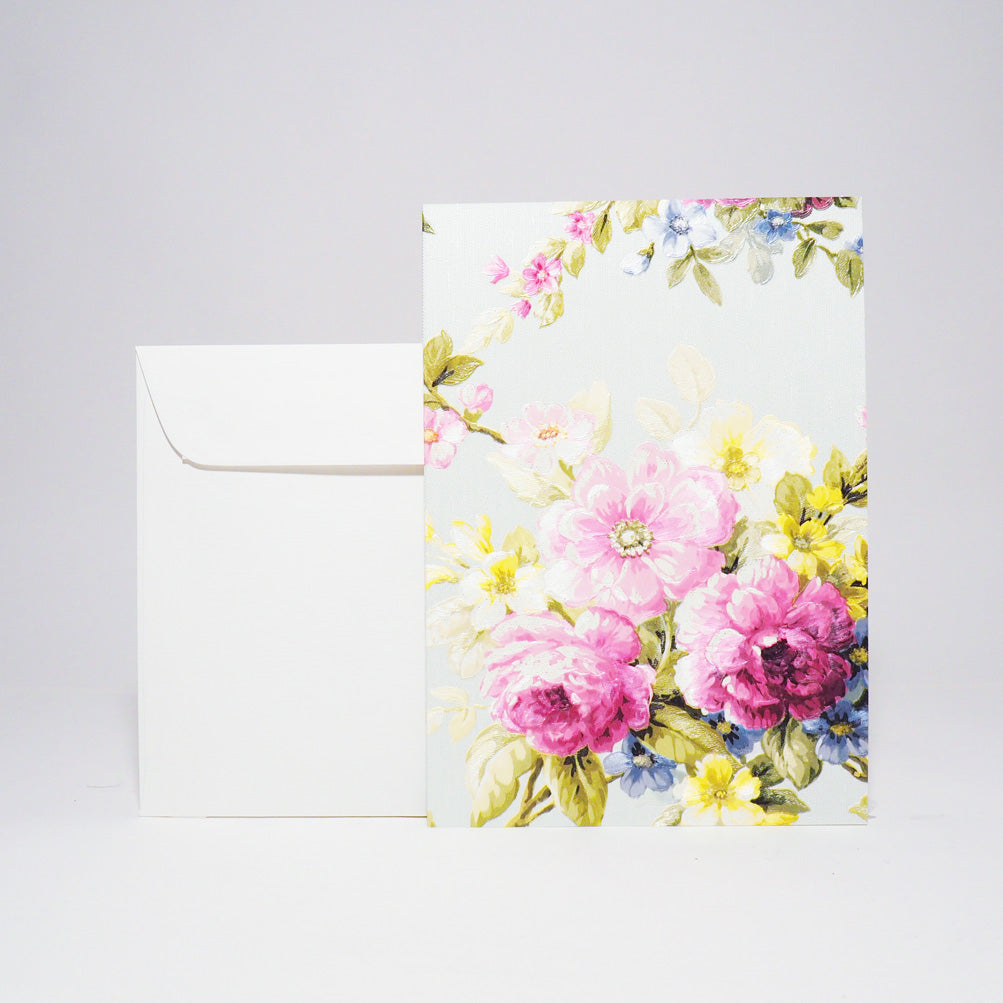 Grusskarte A5 mit Kuvert und Einlageblatt von Atelier 1818, Design Floral