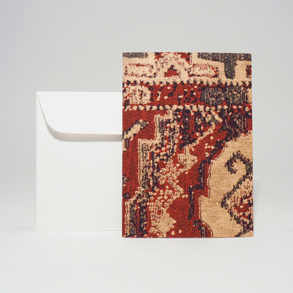 Grusskarte A6 von Atelier 1818, Design Oriental Story red