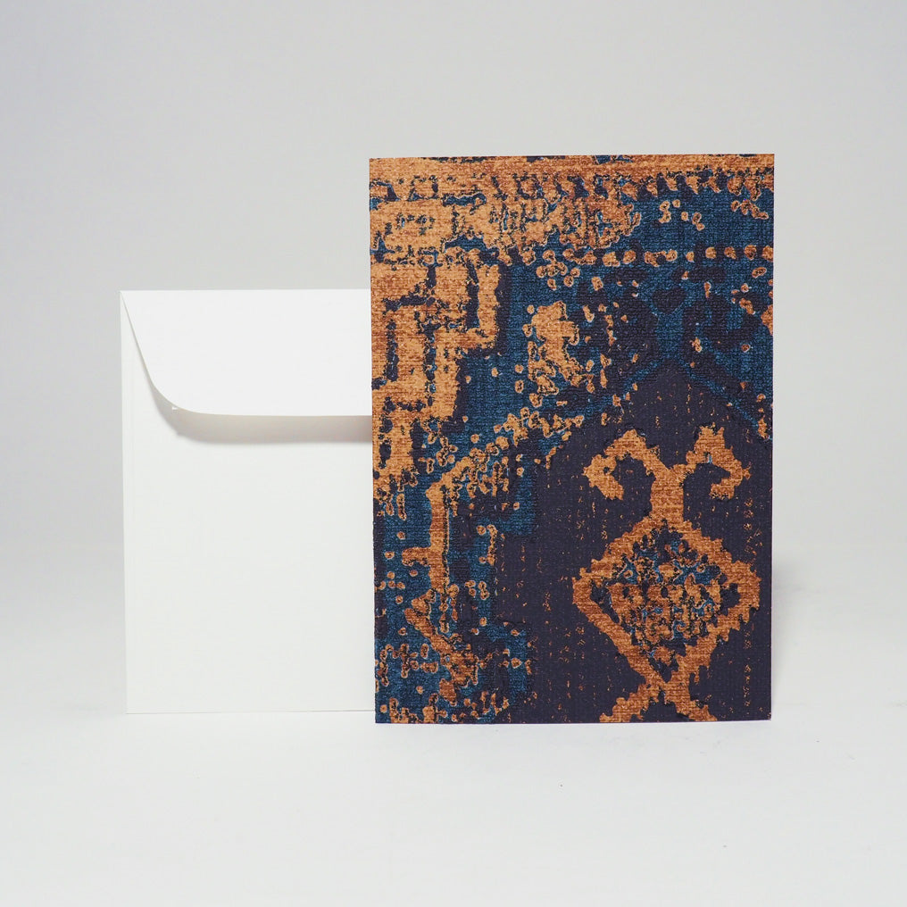 Grusskarte A6 von Atelier 1818, Design Oriental Story Blue