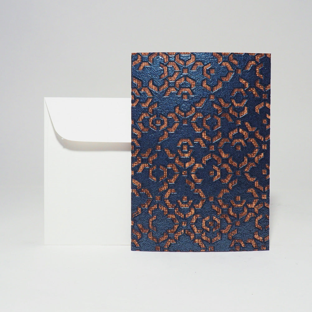 Grusskarte A6 von Atelier 1818, Design Marrakesch Blue