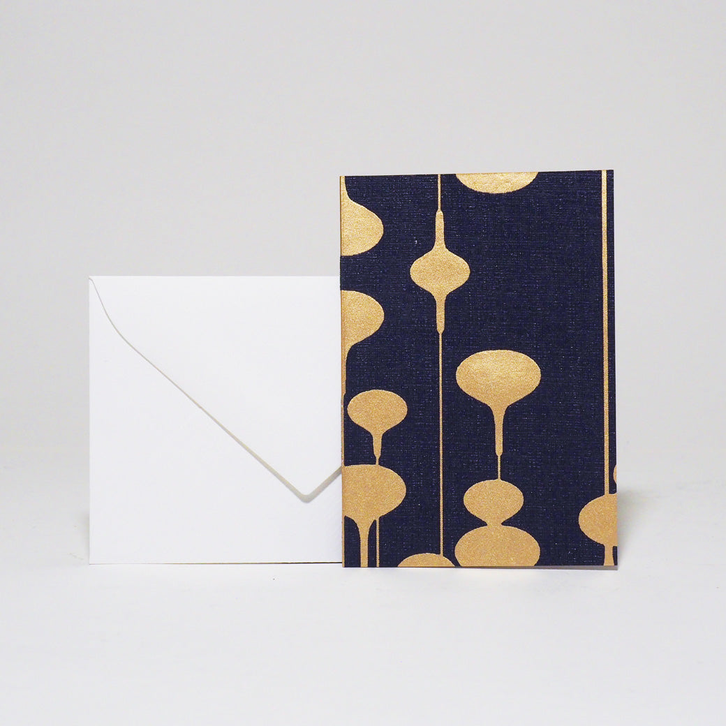 Grusskarte  mit Kuvert und Beilageblatt Atelier 1818 A7 New Life blue