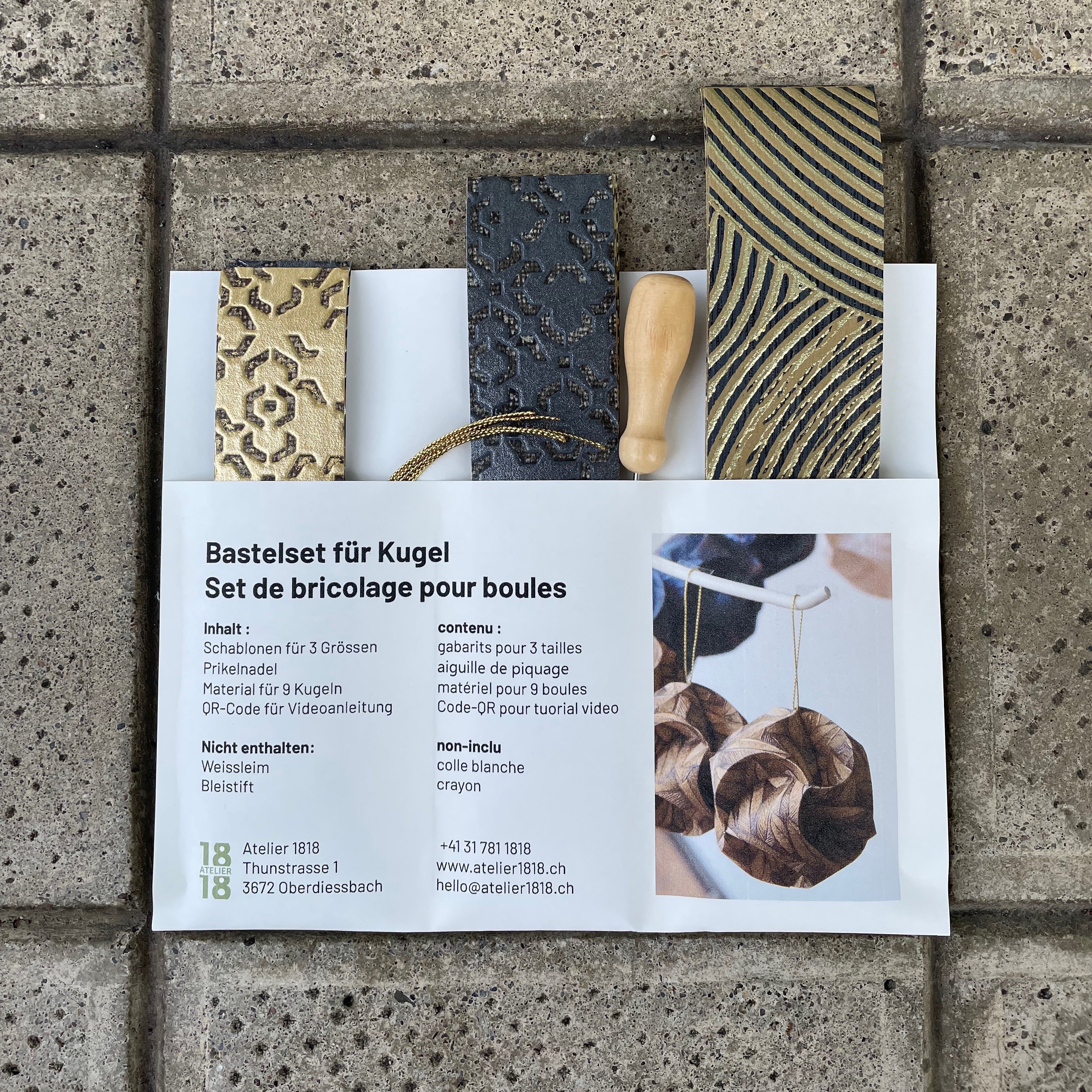 Nachfüllset für Bastelset für Kugel, Design Orientalisch