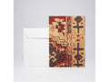 Hochwertige Grusskarte A5 vom Atelier 1818, handgefertigt in der Schweiz, inkl. Einlageblatt und Kuvert. Design Oriental Stor red