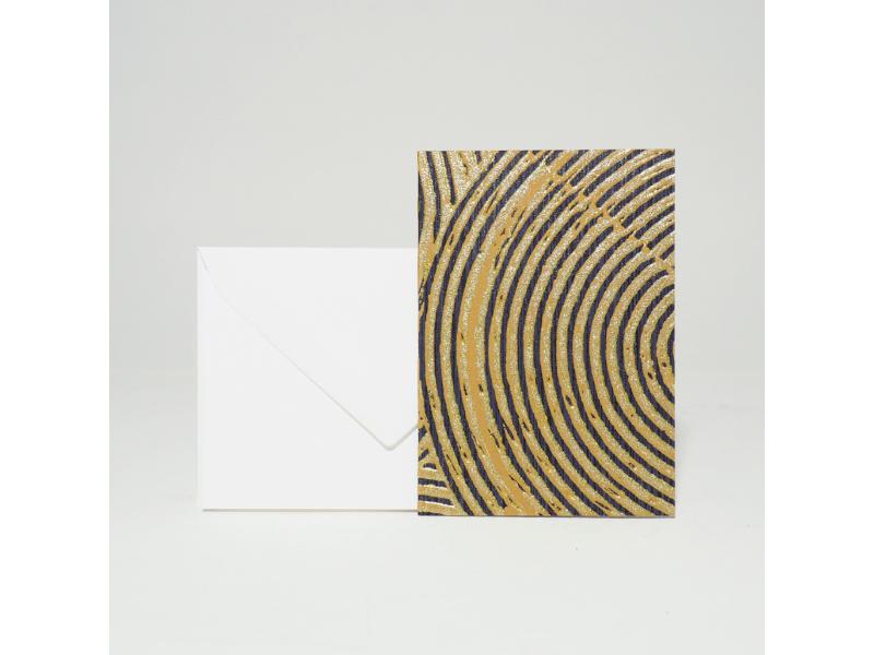 Hochwertige Grusskarte A7 vom Atelier 1818, handgefertigt in der Schweiz, inkl. Einlageblatt und Kuvert. Design Nala Cape Town