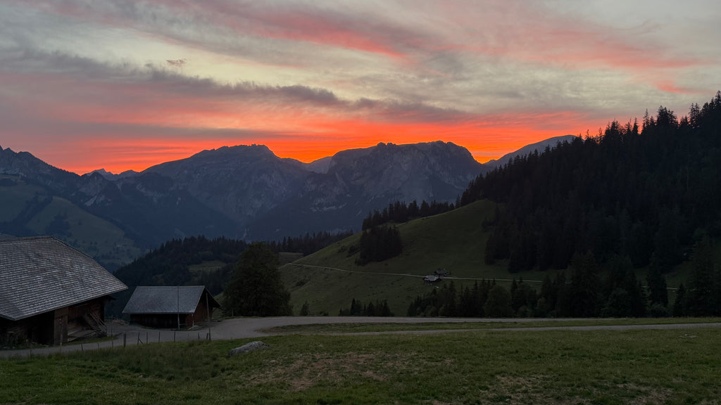 Niderhorn im Abendrot