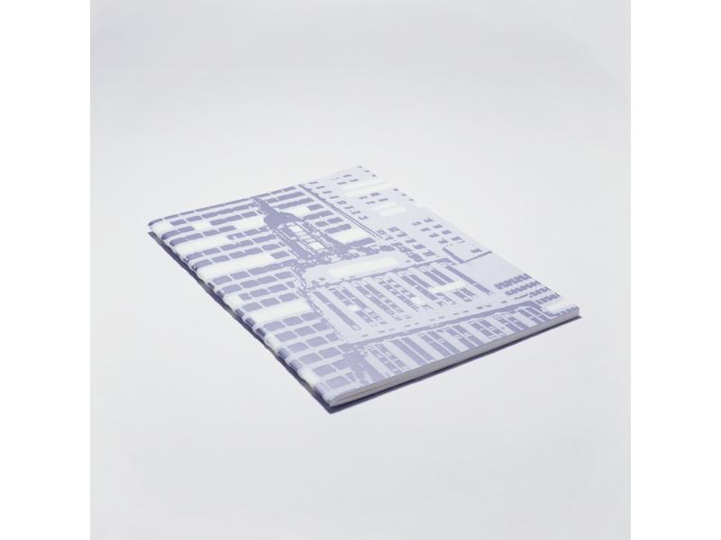 Edles Notizheft vom Atelier 1818: Handgearbeitetes A5 Heft und besondere Materialhaptik für ein einzigartiges Schreibgefühl. Design Day & Night Fluorescent Grey