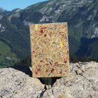 Notizheft, von Handgebunden, Natürliches Material, Bergwiese von Organoid, im Simmental 