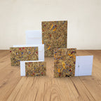 Grusskarten mit Kuvert A5, A6, A7 aus Naturmaterialien von Organoids Design Bergwiese