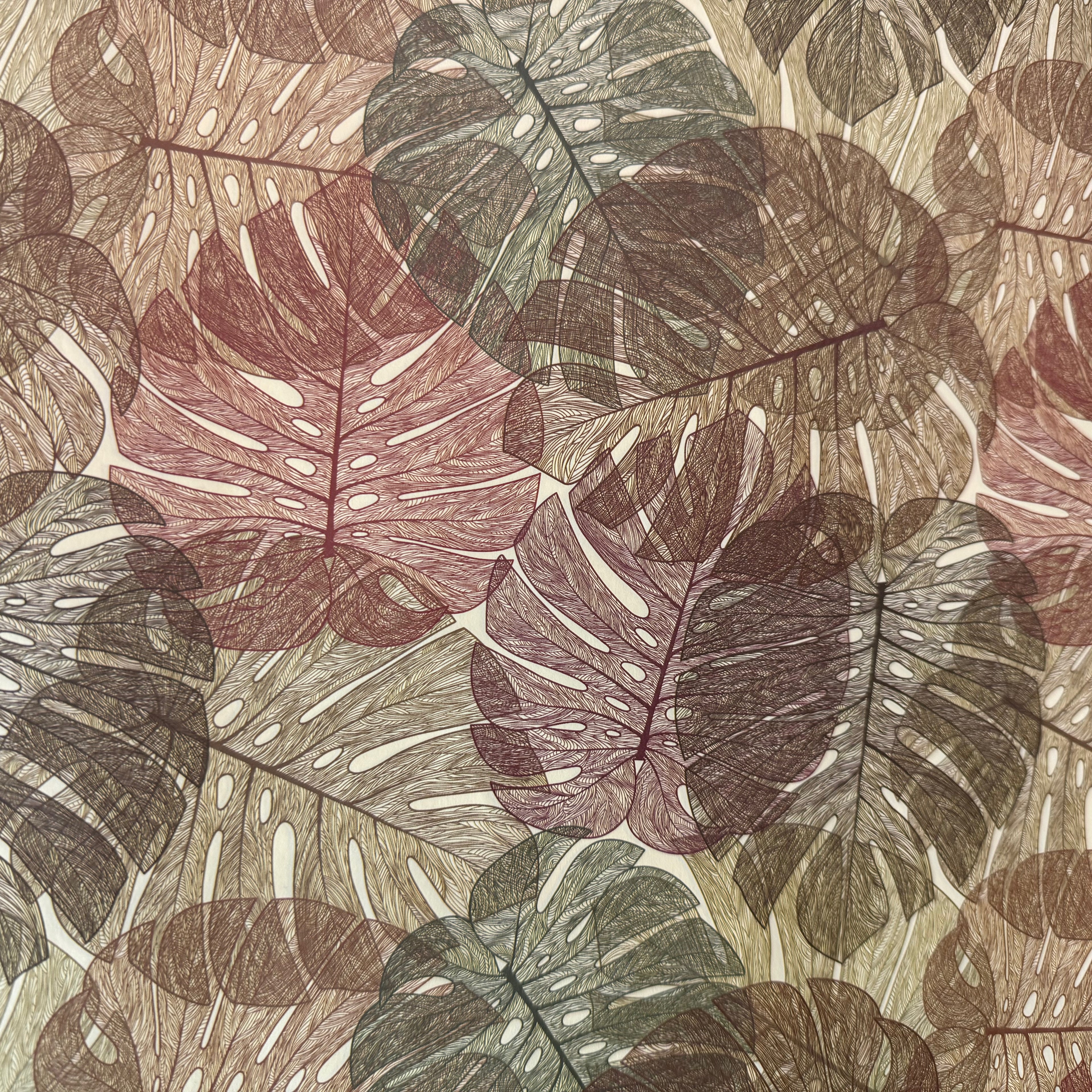 Geschenkpapier Papeteria Design Floral Philodendron  