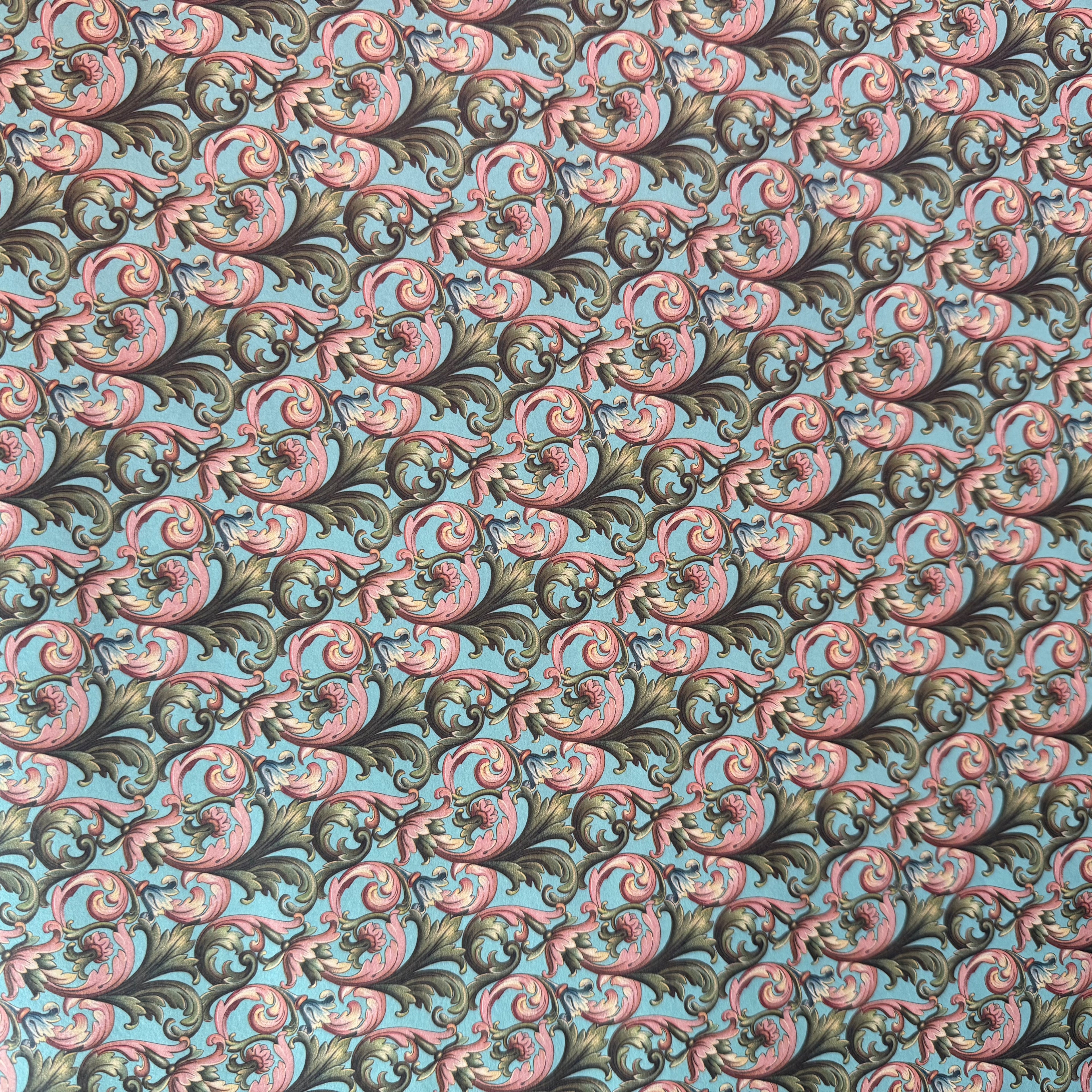 Geschenkpapier Design venezianisch  tourquoise