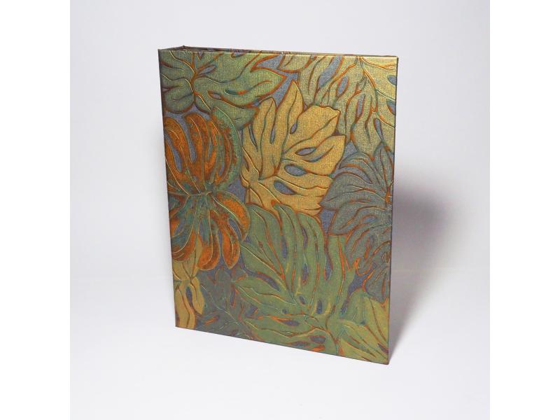 Hochwertiger A4 Ringordner vom Atelier 1818 zur stilvollen Aufbewahrung besonderer Dokumente, handgefertigt aus edlem Materialien, Design Casual Floral