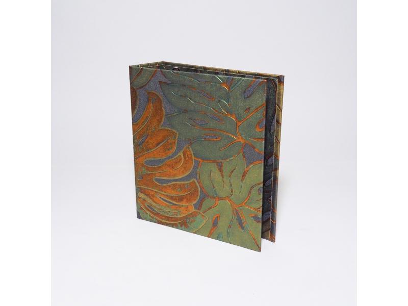Hochwertiger A6 Ringordner vom Atelier 1818 zur stilvollen Aufbewahrung besonderer Dokumente, handgefertigt aus edlem Materialien, Design Casual Floral