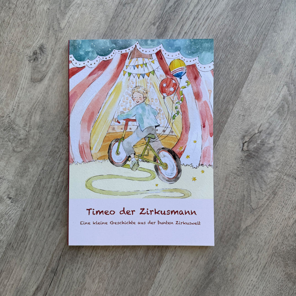 Timeo der Zirkusmann Umschlag vom Kinderbuch 