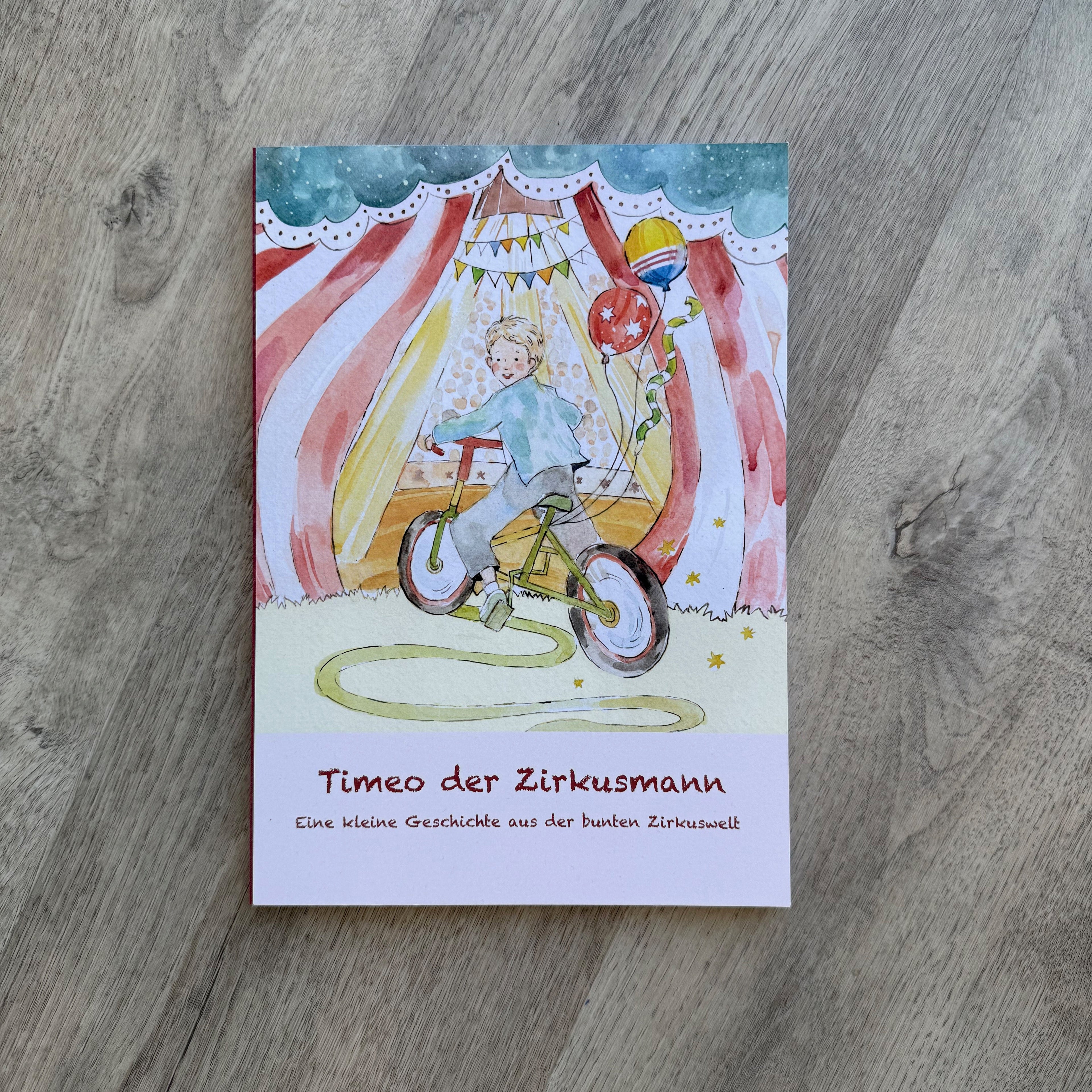 Timeo der Zirkusmann Umschlag vom Kinderbuch 
