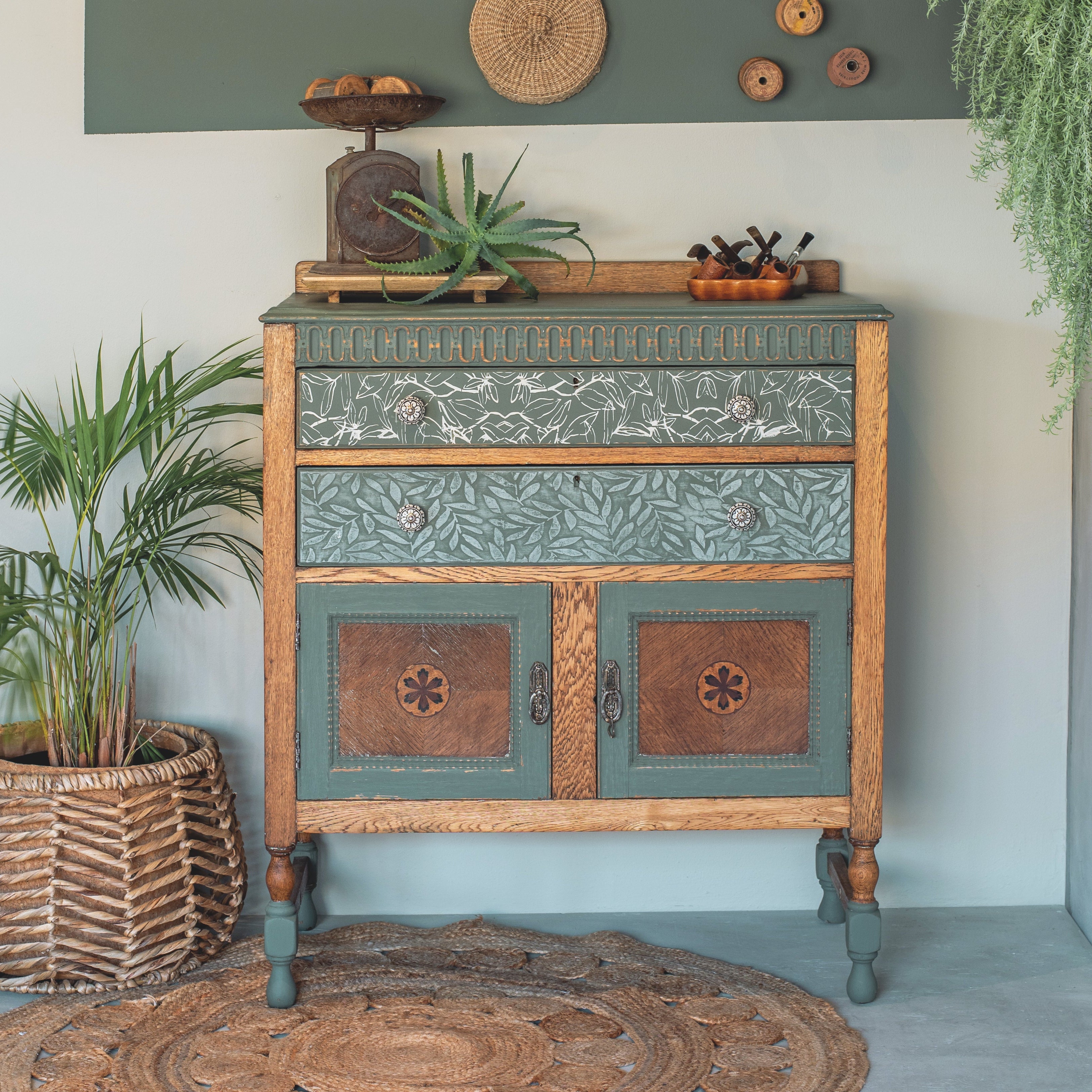 Upcycling mit Tjhoko Paint Schubladenstock