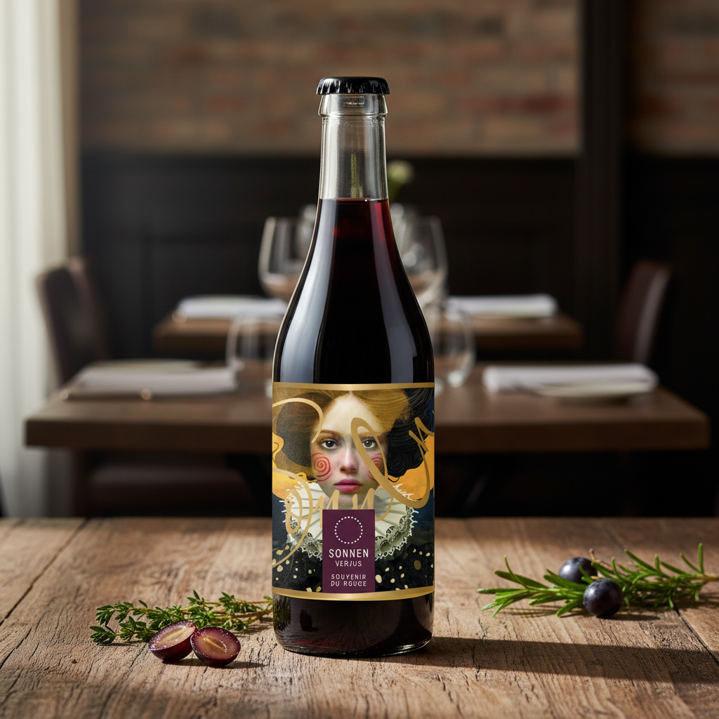 Verjus rot von Sonnen Bern